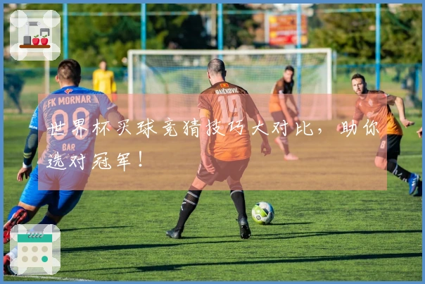 世界杯买球竞猜技巧大对比，助你选对冠军！
